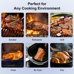 Newise Wireless Bluetooth Meat Thermometer – 2 Probes & 2 Probes, Black/Gray