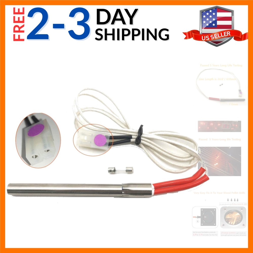 1-Pack Hot Rod Igniter Kit Replacement for Traeger, Pit Boss, Camp Chef Wood …