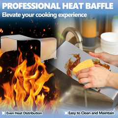 BBQ Heat Baffle Diffuser Replacement for Traeger Silverton 810 620 Pellet Grills