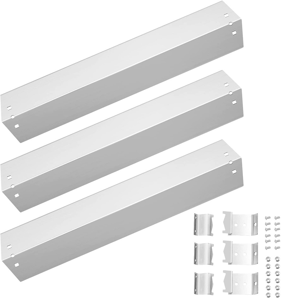 BBQ Heat Plates And Grill Hanger Brackets 18 15/16″ for Chargriller King Griller