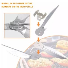 22-1/2-Inch One-Touch Cleaning System Kit For Weber Grill Parts 7444 Accessories