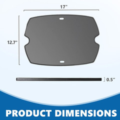 17″ Cast Iron Cooking Griddle for Weber Q1000 Q1200 Q1400 Q100 Q120 Q140 Grills