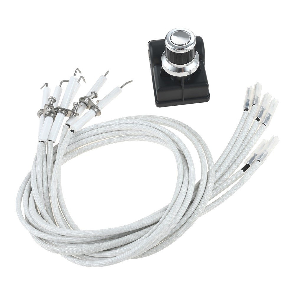 6 Outlet Grill Igniter Replacement with Long Wires for Brinkmann,Blackstone