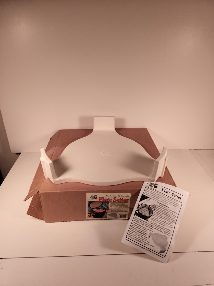 BIG GREEN EGG PLATE SETTER fits LARGE GREEN EGG SMOKER GRILL