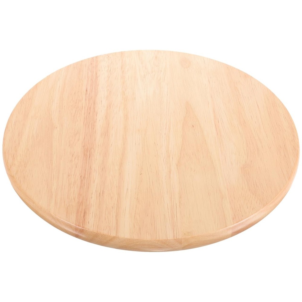 Solid Wood Round Stool Seat Replacement Wooden Top Easy Clean Home Kitchen