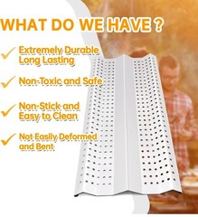 5pc Stainless Steel 9MM Cooking Grates w/5pc Flame Tamer plates for Blaze Grill