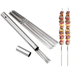 Cooking Skewers Barbecue Skewers 35 Cm Length Pack Of 20 Pieces Outdoor Barbecue