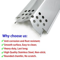 DP149 (5-pack) Stainless Steel Grill Heat Plates for Home Depot Nexgrill 4 bu…