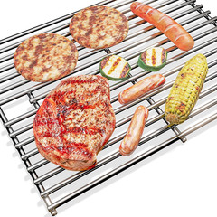 2Pack 17 Inches Stainless Steel Grill Grate for Homedepot Nexgrill 4 Burner 720-