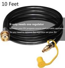 DozyAnt 10 Feet 1/4″ Quick Connect RV Propane Hose Converter Replacement