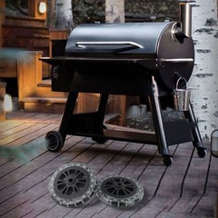 7 Inch Wheel Assembly for Pellet Stove and Grill with Dependable Load Handling