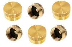 Grill & Stove Brass Saftey Cap For 1 LB Propane Bottle Cylinder – 6 PCS