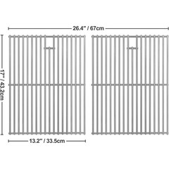 Stainless Steel Grill Grates Replacement Fits Nexgrill Charbroil Expert Grill US