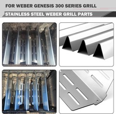 Genesis E-330 Grill Replacement Parts 4 Burners for Weber Genesis S-330 E-310 EP