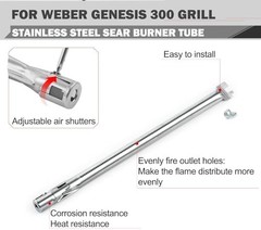 Genesis E-330 Grill Replacement Parts 4 Burners for Weber Genesis S-330 E-310 EP