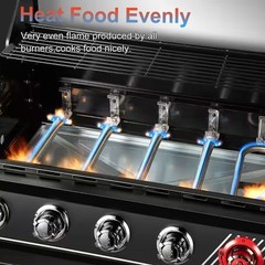 Grill Parts for Dyna-Glo 5 Burner DGH474CRP DGH485CRP DGH483CRP Stainless Ste…