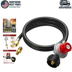 High Quality 5FT Propane Hose with 3/8” Fitting – 0~20PSI for Maximum Efficiency
