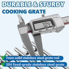 Safbbcue 66803/66096 18.75″ Stainless Steel Cooking Grates Replacement Parts for