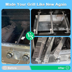 Monument Grill 77352 Repair Kit Gas Burner Tubes Heat Tent Plates Igniters