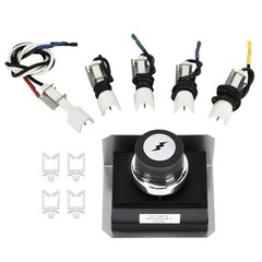 BLUES GRILL PARTS for Genesis 310 & 320 & 330 Series (Front Control), Black