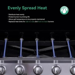 Grill Replacement Parts for Charbroil Performance 2 Burner 463625217 463625219 4