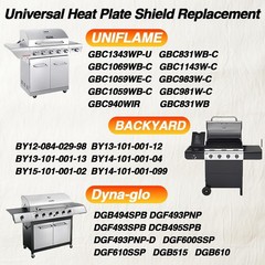 4 PCS Universal Heat Plate Shield BBQ Tent Extends 11.721 Inch For Nexgrill