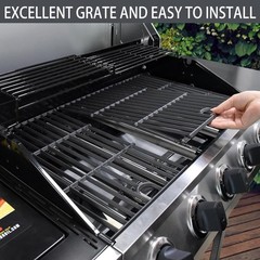 463365021 Grill Grates Replacement Parts 17 x 24.5″ for 3pcs grates, Black