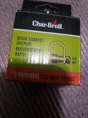 Char-Broil Fixitup Universal 3/8-in Brass Quick Connect Coupler 8725621 3/8″ new
