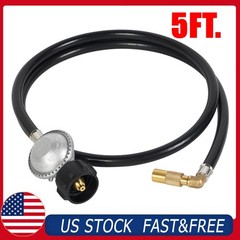 5FT Propane Regulator Hose with 90 Degree Elbow Adapter for Blackstone 17″ 22″
