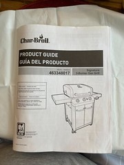 Char-Broil Grill – Model # 463348017 – Owners Manual – Operator’s Product Guide