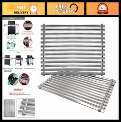 304 Stainless Steel Grill Grates Replacement for Weber Genesis & Spirit 200/500,