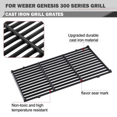 Replacement Grill Grates for Weber Genesis E-310 E-330 S-310 S-330, Cast Iron 19