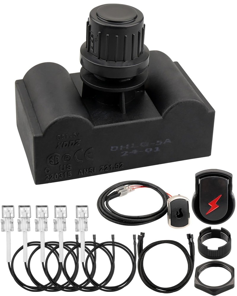 Charbroil Grill Ignitor Replacement Kit 5Outlets Electronic Module & Wires
