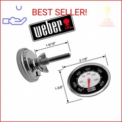 Genuine Weber 60070 Oval Q Thermometer