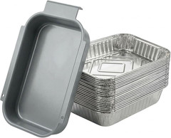 Grill Drip Pan with 20-Pack Disposable Aluminum Grease Tray Liner Replacement fo