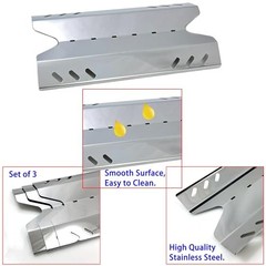 Gas Grill Replacement Burner Heat Plate Members Mark BQ05046-6 3pk