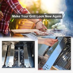 Superior Heat Retention Grill Burner Shields for Nexgrill 2-Burner – 2-Pack
