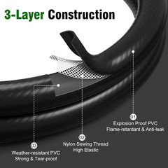 6FT Propane Hose Adapter for Buddy Heater Weber Q Series Grills Traveler Grills