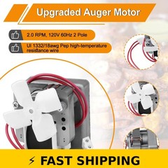 COMVIEE 2.0RPM Auger Motor Replacement for Traeger, Pit Boss, Camp Chef