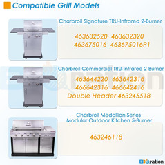 17 X 8 3/4 Grill Grates for Charbroil 463644220 463632320 463642316