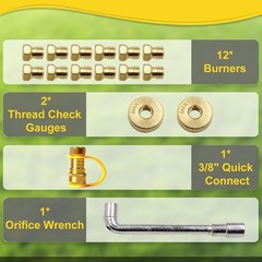 Propane to Natural Gas Conversion Kit for Black-Stone Griddles & More