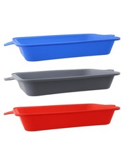 Grill with Ease 3 Packs Reusable Silicone Drip Pan Liners for Weber Grills