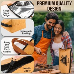 for Dad – 21in BBQ Blanket for Resting Meat 5 Layer Insulated Brisket Resting…
