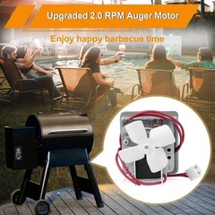 Upgraded 2.0 RPM Heavy-Duty Auger Motor for Traeger & Pit Boss Grills