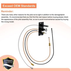 3-Way Propane Gas Pilot Assembly Kit for Fireplaces – Replacement Parts with The
