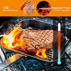 Meat Probe Replacement for Pellet Grills, 2.5mm Plug Temperature Probe