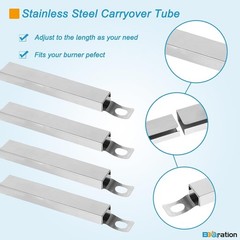 Universal Adjustable Carryover Tubes for Charbroil, Kenmore and Others Most G…