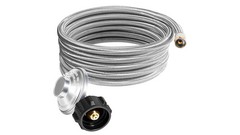 6FT/12FT LP Gas Regulator Hose, QCC1 with 3/8″ Flare for Low Pressure Appliances