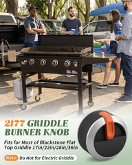 Griddle Burner Knobs Kit Fit for Blckstone 17” 22” 28” 36” Flat Top Gas Griddle