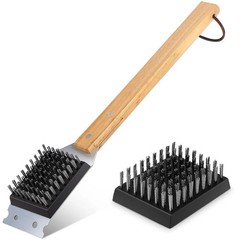SIMPLETASTE Grill Brush and Scraper for BBQ, Durable & Effective, Replaceable St